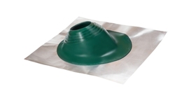 Проходной элемент MF угловой №2 (180-280мм) +240 силиконовый (металлический неокрашенный фланец) зеленый