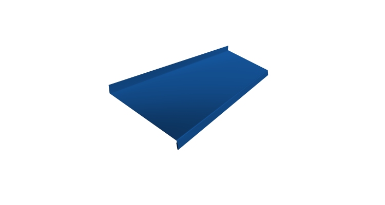 Отлив простой 250 0,45 PE с пленкой RAL 5005 сигнальный синий (2м)