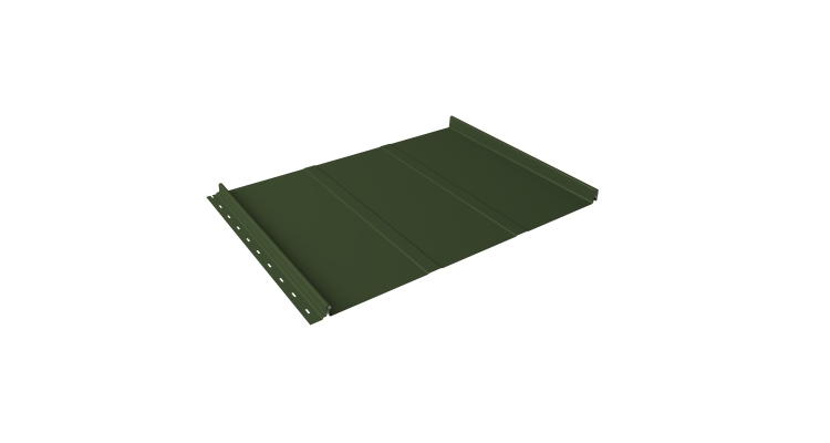 Кликфальц Line Grand Line 0,5 Satin Matt TX с пленкой на замках RAL 6020 хромовая зелень