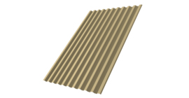 Профнастил С21 R 0.45 PE RAL 1014 слоновая кость