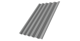 Профнастил HC35R 0,5 Satin RAL 9006 бело алюминиевый