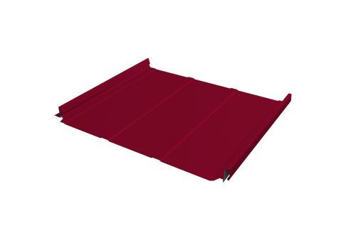 Кликфальц Pro Line Grand Line 0,45 PE с пленкой на замках RAL 3003 рубиново-красный