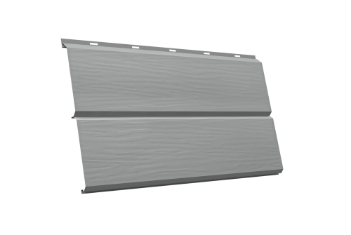 ЭкоБрус 3D GL 0.45 PE с пленкой RAL 9006 бело-алюминиевый