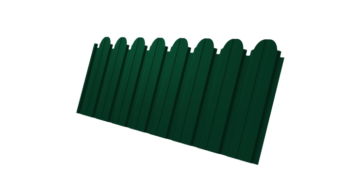 Профнастил С10B фигурный 0,45 Drap TX RAL 6005 зеленый мох