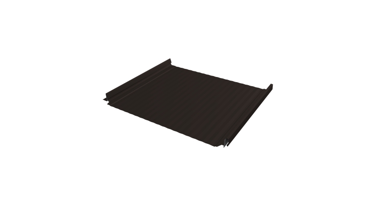 Кликфальц Pro Gofr Grand Line 0,45 Drap ST с пленкой на замках RR 32 темно-коричневый