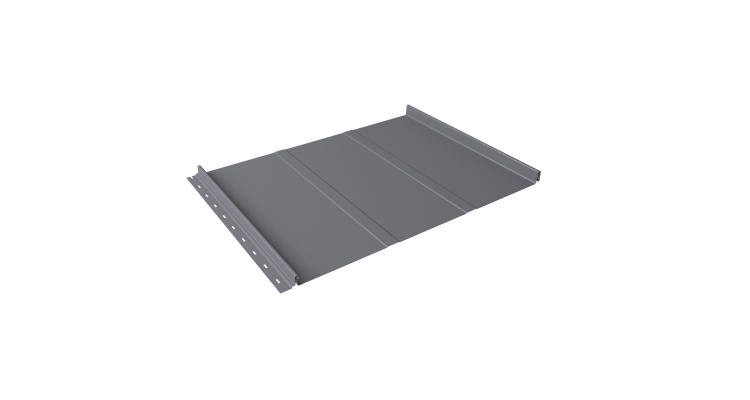 Кликфальц Line Grand Line 0.45 Drap TX с пленкой на замках RAL 7004 сигнальный серый