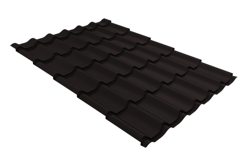 Металлочерепица классик Grand Line 0,45 Drap RAL 9005 черный