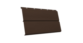 ЭкоБрус 3D 0,345 GL 0.5 Satin Matt TX с пленкой RAL 8017 шоколад