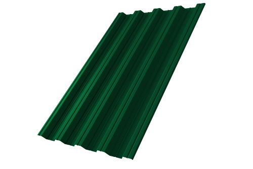 Профнастил НС44 0,7 PE RAL 6005 зеленый мох