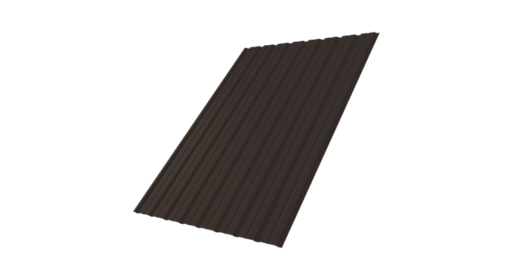 Профнастил С10B 0.5 Drap TX RR 32 темно-коричневый