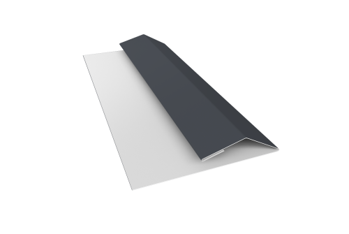 Планка финишная Блок-хаус new 0,5 Drap TX RAL 7024 мокрый асфальт (2м)