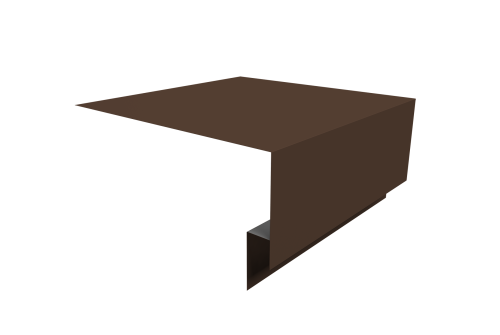 Планка околооконная сложная Блок-хаус new 200х75х27 0,5 Drap TX RAL 8017 шоколад (2м)