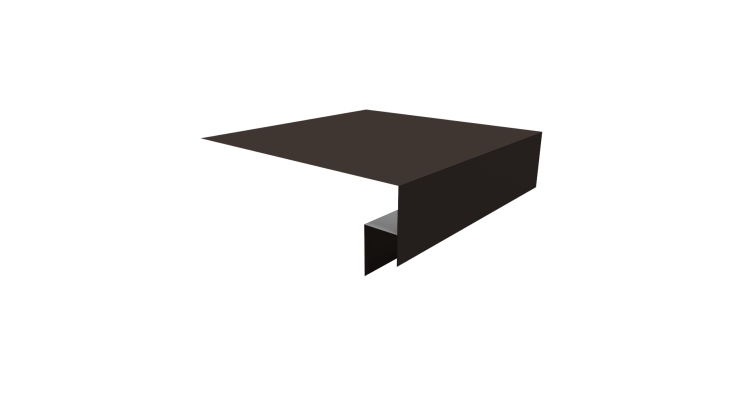 Планка околооконная сложная Блок-хаус new 250х50х27 (j-фаска) 0,45 Drap TR RR 32 темно-коричневый (2м)