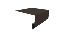 Планка околооконная сложная Блок-хаус new 250х75х27 0,5 Satin с пленкой RR 32 темно-коричневый (3м)