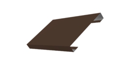 Ламель лицевая 150 забора жалюзи Texas 0.45 Drap TR с пленкой RAL 8017 шоколад