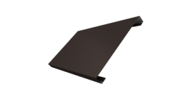 Ламель лицевая 200 забора жалюзи Texas 0.5 Rooftop Бархат с пленкой RR 32 темно-коричневый