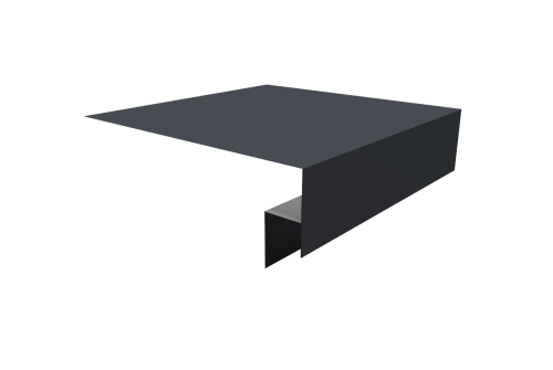 Планка околооконная сложная Экобрус Grand Line 200х50х25 0,5 Satin Matt RAL 7024 мокрый асфальт (3м)