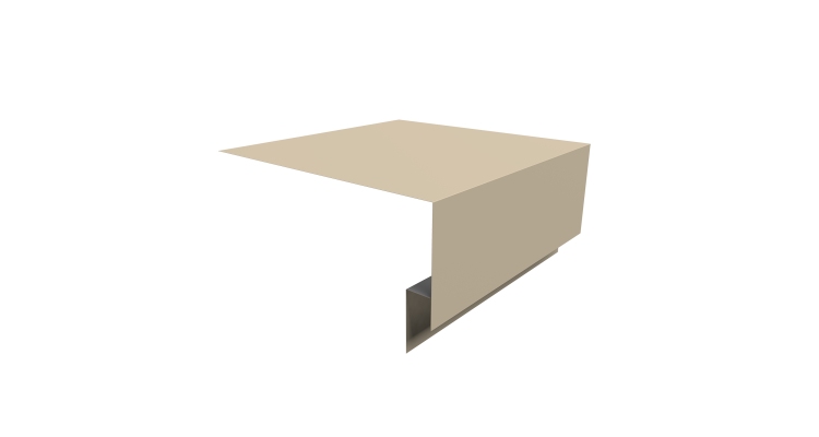 Планка околооконная сложная Экобрус Grand Line 200х75х25 0,45 Drap TX RAL 1015 светлая слоновая кость (3м)