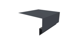 Планка околооконная сложная Экобрус Grand Line 200х75х25 0,5 Satin с пленкой RAL 7024 мокрый асфальт (2м)