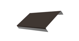 Ламель обратная 200 забора жалюзи Texas 0.5 Rooftop Бархат с пленкой RR 32 темно-коричневый