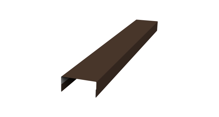 Крышка 30х15 жалюзи Texas 0,45 Drap ST RAL 8017 шоколад (2м)