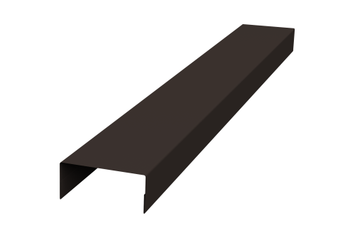 Крышка 45х20 жалюзи Texas 0,5 Satin Matt TX RR 32 темно-коричневый (2,5м)