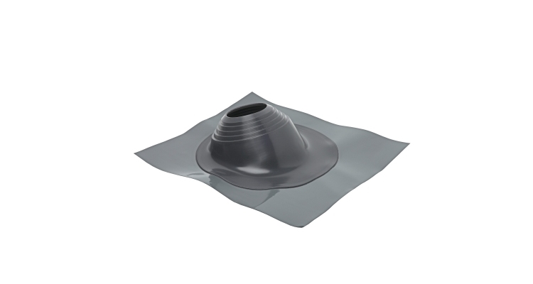 Проходной элемент MF угловой №3.1 (280-460мм) +240 силиконовый (металлический окрашенный фланец) серый