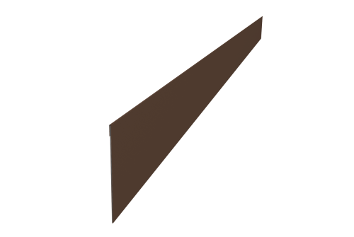 Ламель забора жалюзи Palermo стартовая/финишная для калиток и ворот 0,45 PE-Double RAL 8017 шоколад