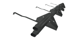 Снегозадержатель трубчатый для керамической/натуральной черепицы Стандарт RAL 7016 3м (профиль до 50мм)