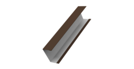 Крышка жалюзи Milan, Tokyo для калиток, ворот 0,45 Drap RAL 8017 шоколад (2м)