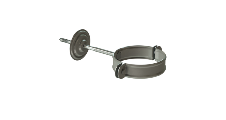 Хомут для водосточной трубы Stal Standard, темно-серый