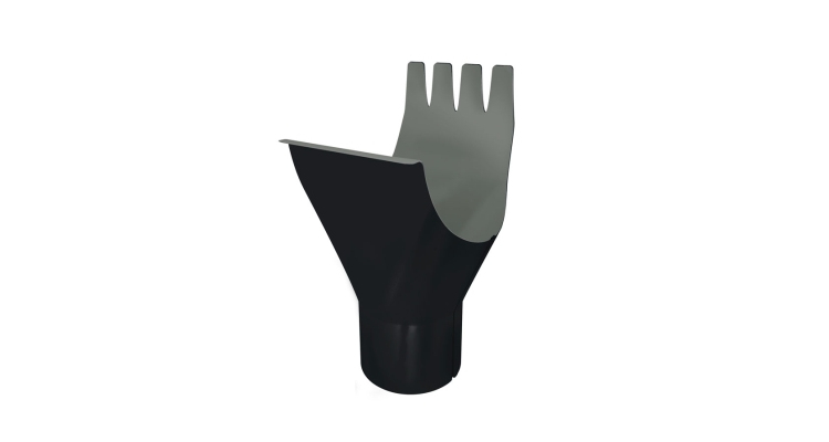 Воронка GL PE Matt 125/90 мм RAL 9005 черный