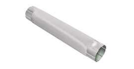 Труба круглая соединительная GL PE 90 мм 1 м RAL 9003 сигнальный белый